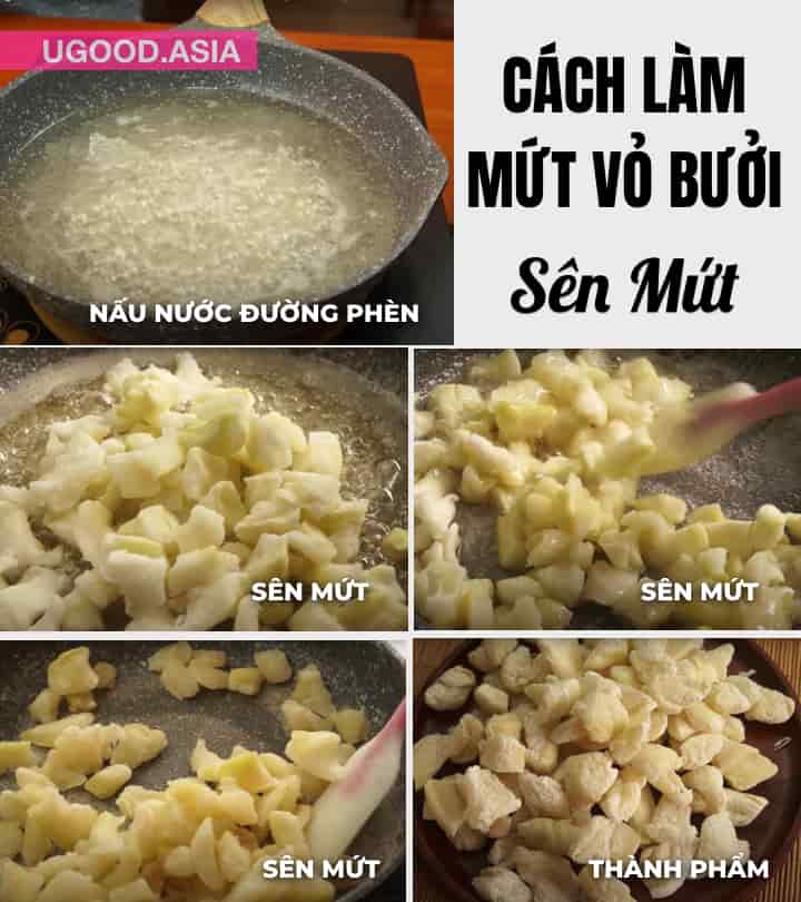 cách sên mứt vỏ bưởi