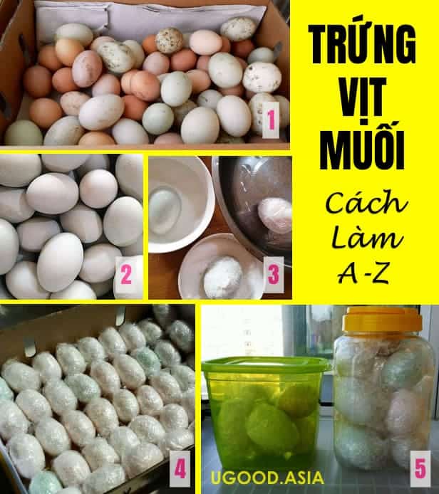 cách làm trứng muối theo các bước | UGOOD