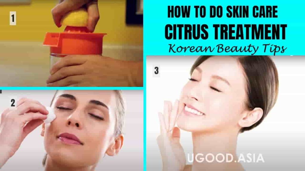 Citrus treatment for Korean skincare