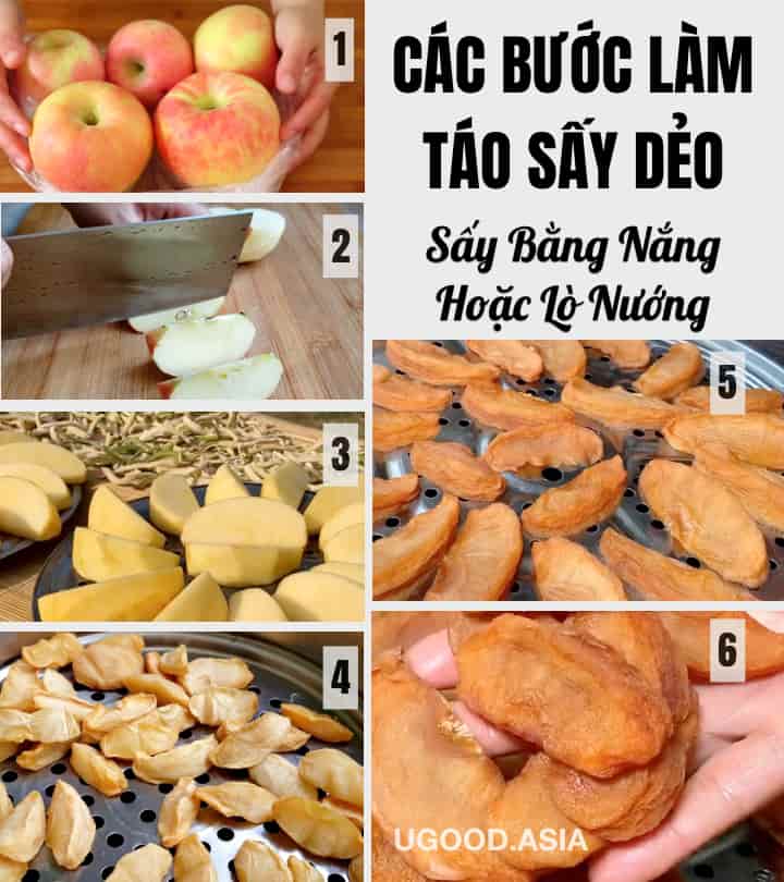 Các bướcCÁCH LÀM TÁO SẤY DẺO NGON: Không Thêm Đường, Chua Ngọt Dễ Ăn Và Rất Tốt Cho Sức Khoẻ