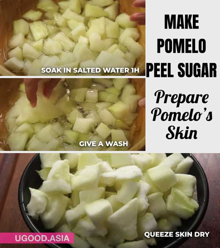 HOW TO MAKE POMELO PEEL SUGAR with less sweet