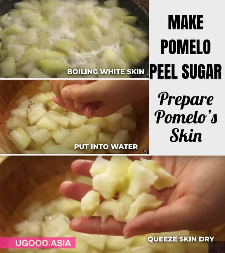 Boiling Pomelo peel